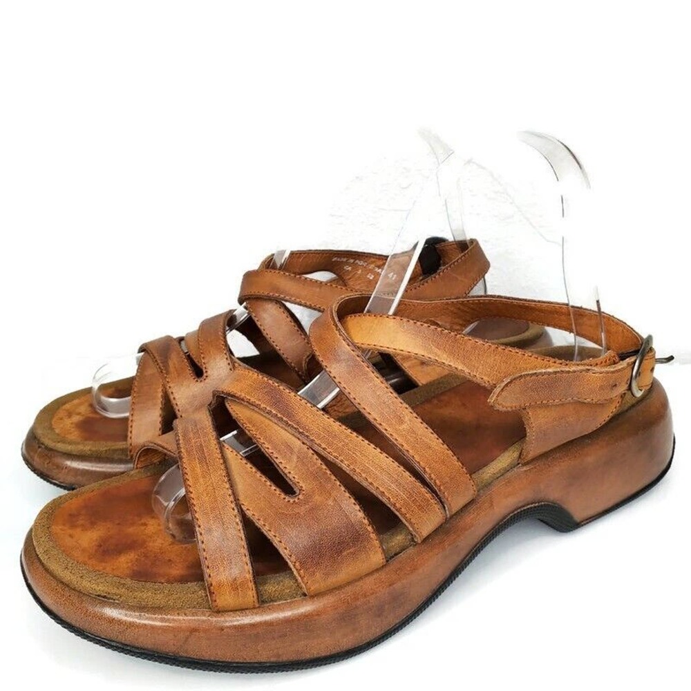 Dansko Brown Comfort Sandals with Strappy Design